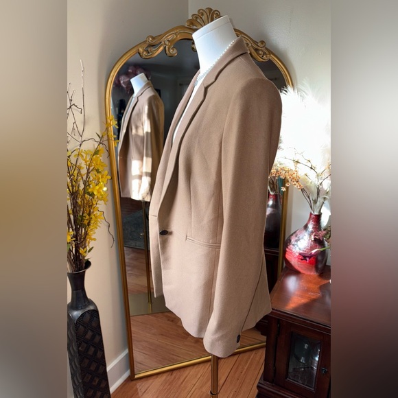 Rag & Bone Emmet Wool Blazer Jacket in Camel Tan - Size 6 - Picture 5 of 16